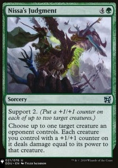 Nissa's Judgment⁣ - Mystery Booster 2: Reprints from Across Magic's History⁣ (Uncommon)