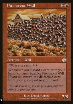 Pitchstone Wall⁣ - Mystery Booster 2: Reprints from Across Magic's History⁣ (Uncommon)