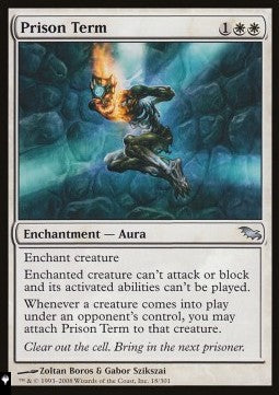 Prison Term⁣ - Mystery Booster 2: Reprints from Across Magic's History⁣ (Uncommon)
