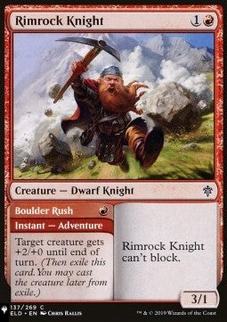 Rimrock Knight // Boulder Rush⁣ - Mystery Booster 2: Reprints from Across Magic's History⁣ (Common)