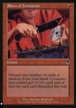Rites of Initiation⁣ - Mystery Booster 2: Reprints from Across Magic's History⁣ (Common)