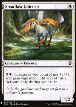 Steadfast Unicorn⁣ - Mystery Booster 2: Reprints from Across Magic's History⁣ (Common)