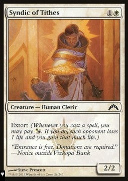 Syndic of Tithes⁣ - Mystery Booster 2: Reprints from Across Magic's History⁣ (Common)