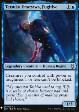 Tetsuko Umezawa, Fugitive - Mystery Booster 2: Reprints from Across Magic's History (Uncommon)