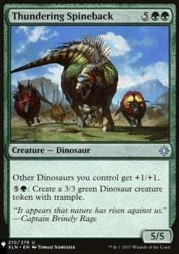 Thundering Spineback⁣ - Mystery Booster 2: Reprints from Across Magic's History⁣ (Uncommon)