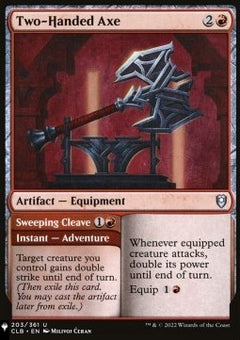 Two-Handed Axe // Sweeping Cleave⁣ - Mystery Booster 2: Reprints from Across Magic's History⁣ (Uncommon)