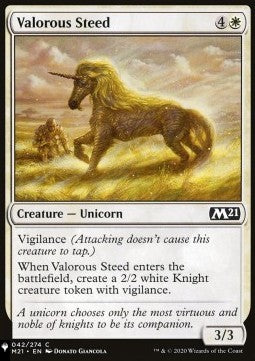 Valorous Steed⁣ - Mystery Booster 2: Reprints from Across Magic's History⁣ (Common)