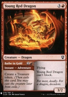 Young Red Dragon // Bathe in Gold⁣ - Mystery Booster 2: Reprints from Across Magic's History⁣ (Common)
