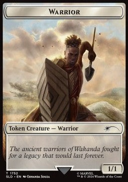 Warrior Token (White 1/1)⁣ - Secret Lair Drop Series: Marvel Superdrop⁣ (Token)⁣ [1752]