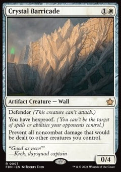 Crystal Barricade⁣ - Magic: The Gathering Foundations⁣ (Rare)⁣ [7]