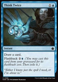 Think Twice⁣ - Magic: The Gathering Foundations⁣ (Common)⁣ [165]