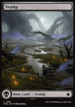 Swamp (V.2)⁣ - Magic: The Gathering Foundations: Extras⁣ (Land)⁣ [287]