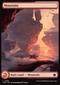 Mountain (V.2)⁣ - Magic: The Gathering Foundations: Extras⁣ (Land)⁣ [289]