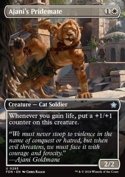 Ajani's Pridemate⁣ - Magic: The Gathering Foundations: Extras⁣ (Uncommon)⁣ [293]