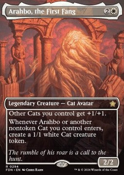 Arahbo, the First Fang (V.1)⁣ - Magic: The Gathering Foundations: Extras⁣ (Rare)⁣ [294]