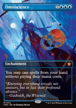Omniscience (V.1) - Magic: The Gathering Foundations: Extras (Mythic) [XFDN-312]