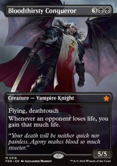 Bloodthirsty Conqueror (V.1)⁣ - Magic: The Gathering Foundations: Extras⁣ (Mythic)⁣ [318]