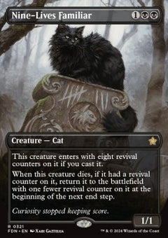 Nine-Lives Familiar (V.1)⁣ - Magic: The Gathering Foundations: Extras⁣ (Rare)⁣ [321]