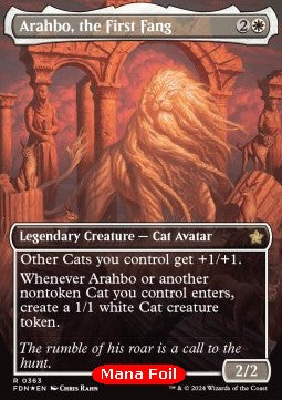 Arahbo, the First Fang (V.2)⁣ - Magic: The Gathering Foundations: Extras⁣ (Rare)⁣ [363]
