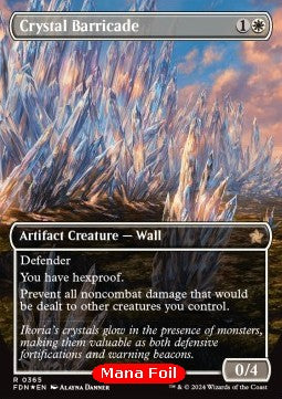 Crystal Barricade (V.2)⁣ - Magic: The Gathering Foundations: Extras⁣ (Rare)⁣ [365]