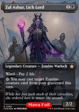 Zul Ashur, Lich Lord (V.2)⁣ - Magic: The Gathering Foundations: Extras⁣ (Rare)⁣ [389]