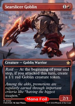 Searslicer Goblin (V.2) - Magic: The Gathering Foundations: Extras (Rare) [XFDN-394]