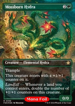 Mossborn Hydra (V.2) - Magic: The Gathering Foundations: Extras (Rare) [XFDN-399]