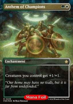 Anthem of Champions (V.2)⁣ - Magic: The Gathering Foundations: Extras⁣ (Rare)⁣ [405]