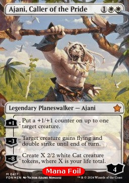 Ajani, Caller of the Pride (V.2)⁣ - Magic: The Gathering Foundations: Extras⁣ (Mythic)⁣ [417]
