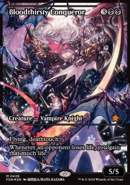 Bloodthirsty Conqueror (V.3)⁣ - Magic: The Gathering Foundations: Extras⁣ (Mythic)⁣ [426]
