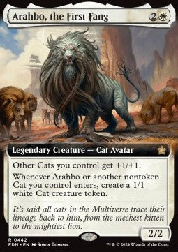 Arahbo, the First Fang (V.3)⁣ - Magic: The Gathering Foundations: Extras⁣ (Rare)⁣ [442]