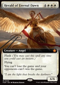 Herald of Eternal Dawn (V.5)⁣ - Magic: The Gathering Foundations: Extras⁣ (Mythic)⁣ [446]