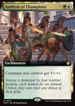 Anthem of Champions (V.3)⁣ - Magic: The Gathering Foundations: Extras⁣ (Rare)⁣ [477]