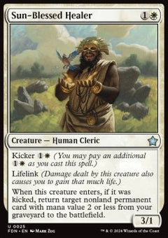 Sun-Blessed Healer⁣ - Magic: The Gathering Foundations⁣ (Uncommon)⁣ [25]
