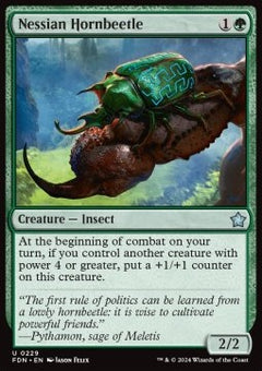 Nessian Hornbeetle⁣ - Magic: The Gathering Foundations⁣ (Uncommon)⁣ [229]