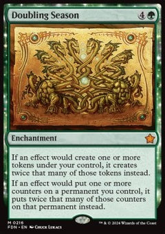 Doubling Season - Magic: The Gathering Foundations (Mythic) [FDN-216]