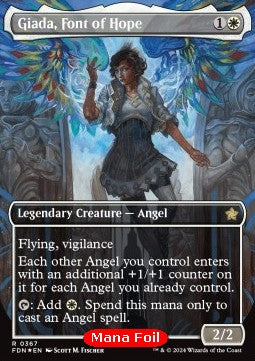 Giada, Font of Hope (V.2)⁣ - Magic: The Gathering Foundations: Extras⁣ (Rare)⁣ [367]