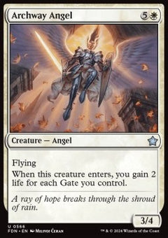 Archway Angel⁣ - Magic: The Gathering Foundations: Starter Collection⁣ (Uncommon)⁣ [566]