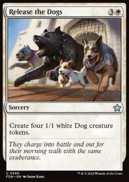 Release the Dogs⁣ - Magic: The Gathering Foundations: Starter Collection⁣ (Uncommon)⁣ [580]