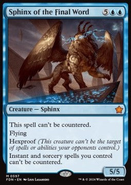 Sphinx of the Final Word⁣ - Magic: The Gathering Foundations: Starter Collection⁣ (Mythic)⁣ [597]