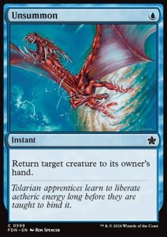 Unsummon⁣ - Magic: The Gathering Foundations: Starter Collection⁣ (Common)⁣ [599]