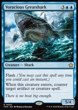 Voracious Greatshark⁣ - Magic: The Gathering Foundations: Starter Collection⁣ (Rare)⁣ [600]