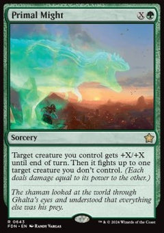 Primal Might⁣ - Magic: The Gathering Foundations: Starter Collection⁣ (Rare)⁣ [643]