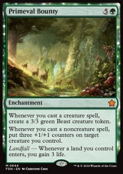 Primeval Bounty⁣ - Magic: The Gathering Foundations: Starter Collection⁣ (Mythic)⁣ [644]