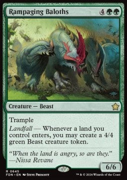 Rampaging Baloths⁣ - Magic: The Gathering Foundations: Starter Collection⁣ (Rare)⁣ [645]