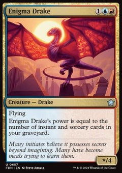Enigma Drake⁣ - Magic: The Gathering Foundations: Starter Collection⁣ (Uncommon)⁣ [657]