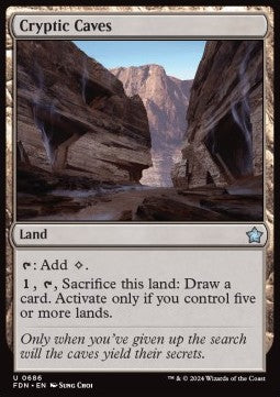 Cryptic Caves⁣ - Magic: The Gathering Foundations: Starter Collection⁣ (Uncommon)⁣ [686]