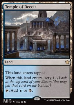 Temple of Deceit⁣ - Magic: The Gathering Foundations: Starter Collection⁣ (Rare)⁣ [697]