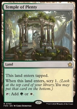 Temple of Plenty⁣ - Magic: The Gathering Foundations: Starter Collection⁣ (Rare)⁣ [703]