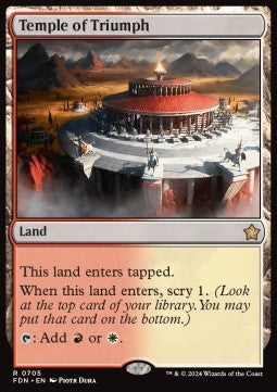 Temple of Triumph⁣ - Magic: The Gathering Foundations: Starter Collection⁣ (Rare)⁣ [705]